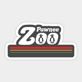 Pawnee Zoo Rainbow Penguins Sticker